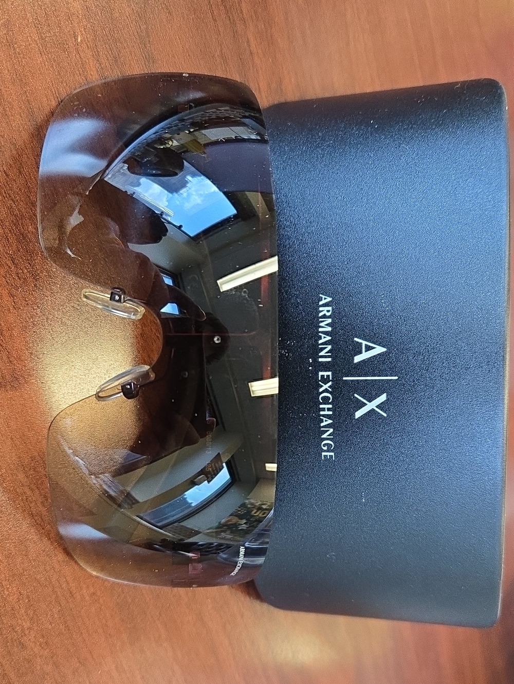 Armani Exchange Dark Tinted Replacement Lens - Black